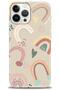 iPhone 15 Pro Max Case Hd Printed Case - Brown Rainbow - Mrc