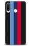 Huawei P30 Lite Case Hd Printed Case - Burgundy Blue Bars- Mrc