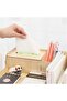 Desktop Pen Holder Organizer Practical Table Top Organizer with Paperwork Rack and Napkin Holder Section 1 - 3