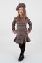 Kids Girl's Trendy Dress with Hat and Flounces Ak2200
