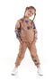 Girl's Flower Printed Trendy Tracksuit Set Cotton Seasonal Ak2505 - 3