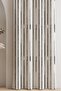 Ays Home Modern Striped Ecru Background Curtain (Pay Attention to the Size) - 3