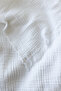 Single Pique Bedspread 4 Layers Muslin Cotton Double Sided White Color 160X240 cm - 5