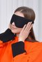 Sleeping Eye Mask Cotton Washable Light Blocking Unisex Black Sleeping Headband - 2