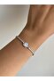 Steel Silver Heart Croco Bracelet - Does Not Tarnish - - 3