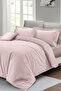 Double Duvet Cover Set with Fitted Sheets Powder Lux Cotton Ranforce - 2