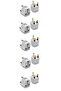10 Pcs Uk Dubai Qatar Cyprus Ireland Scotland Africa Arabia Hajj Mecca Umrah Plug Socket Converter