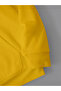 3 Thread Non-Printed Yellow Kangaroo Pocket Hooded Sweatshirt Hoodie - 4