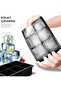 6-Piece Silicone Square Freezer Set - 5cm Giant Ice Cubes and Presentation Ice Cube