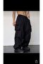 Y2k Extreme Loose Fit Cargo Pocket Waist Leg Elastic Bggy Pants - 2