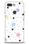 General Mobile Gm 9 Pro Case Hd Printed Case - Stars and Circles - Mrc