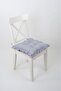 Fancy Ruffled Puffy Gray Chair Cushion with Laces 42X42Cm - 4