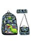 Men's School Backpack - 3 Compartment Set (Bag Feeding Holder) - 2