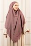 Veiled Chiffon Shawl - Souffle Khimar Violet