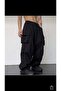 Y2K Extreme Loose Fit Cargo Pocket Waist Elastic Baggy Trousers - 2
