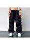 Y2K Extreme Loose Fit Cargo Pocket Waist Elastic Baggy Trousers