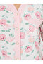 Floral Print Button Placket Shirt & Pyjama Set - 3