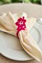 Tropical Themed 6-Piece Colorful Acrylic Napkin Rings - 6
