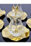 18 PIECES ALYA TEA SET FOR 6 PEOPLE WITH METAL PLATE AND BUTTERFLY TEA SPOON - 3