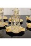 Luxury 18-Piece Gold Tea Set for 6 People with Metal Plates, Butterfly Detail and Spoons - 2