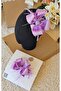 Lilac feathered bow Mother and baby Pregnancy and Postpartum Crown - 2