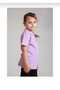 Unisex Lila Color Cotton Polo Collar School Tee - 2