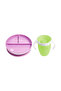 360 Degree Fixed Vacuum Feeding Plate - 6 Months+ Purple&Green Pack of 2