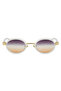 Small Women's Sunglasses -OvalDesign, White Frame, Black Gradient Glass - 6