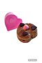 Bybirgül Pink 12 Pieces Mini Silicone Heart Cake Mold, Muffin Mold, Airfryer Cup 12 Pieces - 3