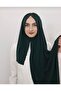 Women's Hijab Drawstring Ready-To-Wear Shawl Emerald - 2