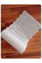 PVC Lace Cloakroom - Runner - Coffee Table - Drawer - Inside the Cabinet - Shelf Cover / Width: 35 Cm X 5m White - 2