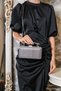 Anthracite Women's Laser Grip Handle Evening Dress Evening Bag - 2
