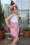 Pink Pitikare Shorts Crop Set