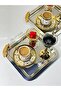6-piece Gold FeaTher DeTailed Square Tea and Coffee Tray - 4