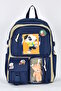 Unisex Orthopedic Primary School Korean Model Backpack - Multi-Compartment, Luxury Fabric 1480
