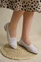 Lesta Women's Knitted Ballerina Shoes - 4