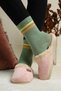 Senda Fluffy House Slippers Winter Stoned Women's House Slippers Guest Slippers - 5