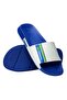 Slide Brasil Men's White Blue Slippers - 5
