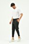 Men's Zippered Leg and Back Pocket Sweatpants 854 Black - 3