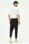 Men's Straight Leg Sweatpants with Back Pocket 783 Black - 4