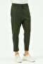 Men's Loose Cut Straight Leg Sweatpants 785 Khaki - 8