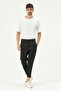 Men's Zippered Leg and Back Pocket Sweatpants 854 Black