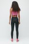 High Waist Long Sports Leggings with Pockets 9407 Black - 5