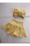 Yellow Shorts Skirt Band Suit - 2