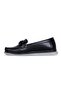 Alens 24-013 Black Leather Women's Flat Ballerinas - 2