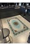 Turquoise Beige Patterned Antique Design Series Decorative Carpet Antique149