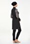 Stretch Fabric Full Covered Hijab Swimsuit Pavlına 4541 Black - 5