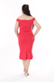 Women's Plus Size Fujya Waist Draped Back Hidden Zipper Dress 65N38167 - 6