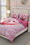 Cotton Satin Double Duvet Cover Set with Elastic Sheets Valentine's Day - 3