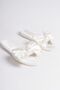 Satin Bow Detailed Bride and Engagement Slippers - 6